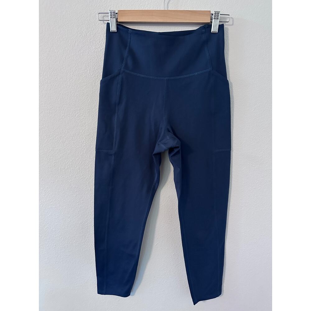Girlfriend‎ Collective size medium Midnight Compressive Pocket Leggings ankle